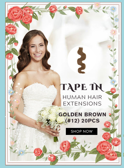 2021 Wedding Season hair extensions tape in